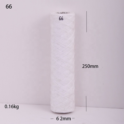 65*255mm Industrial Water Filter Nylon Mesh Filter Sediment Threaded Filter Element
