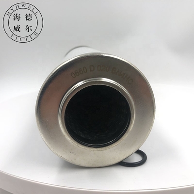Online Service Hydraulic Oil Filter Element 0660D020BN4HC 0660D010BN4HC 99.9% Efficiency