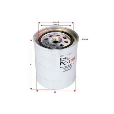 Construction Machinery Spare Parts FC1101 Fuel Filter for Truck Engine in Food Beverage