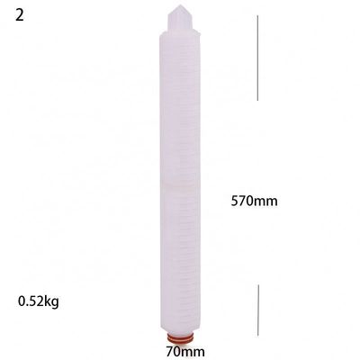 Water Purification Hydwell Industrial 20 40 60 Inch Water Plant PP Filter Folded Pleated Cartridge