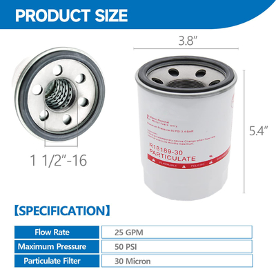Fuel Filter R18189-30 Made of Aluminum Alloy for Car Fitment Other Performance