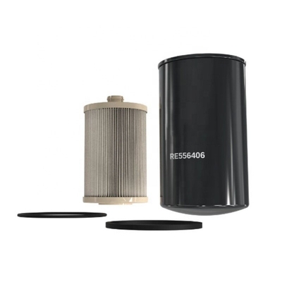 Iron and Filter Paper Fuel Filter Kit for Tractor Excavator Engines Parts RE556406 KN40739
